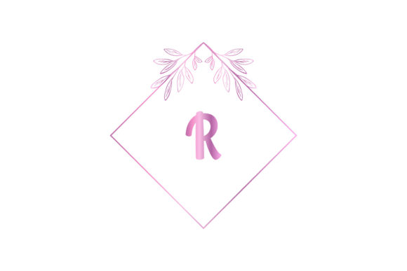 Decorative Monogram Typography for Graphics and Crafts