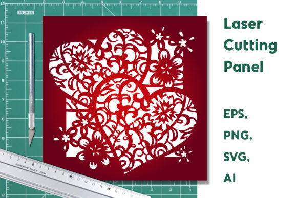 Decorative Panel, Cut Template: Graphics & Crafts