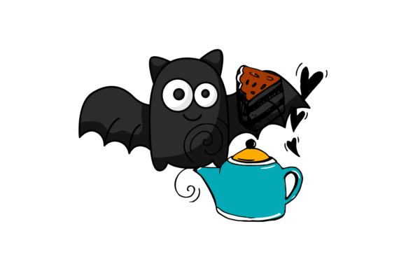 Halloween Bat Spooky Party Food Svg