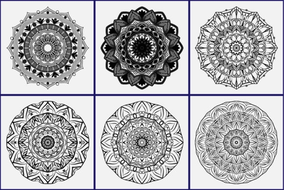 Mandala Bundle 10: Graphics and Illustrations for Crafting