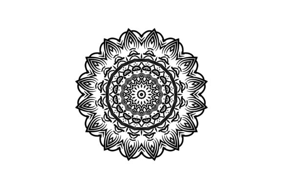 Mandala Drawing Decorative Graphics and Icons