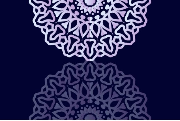 Mandala Purple Decorative Design: Graphics & Backgrounds